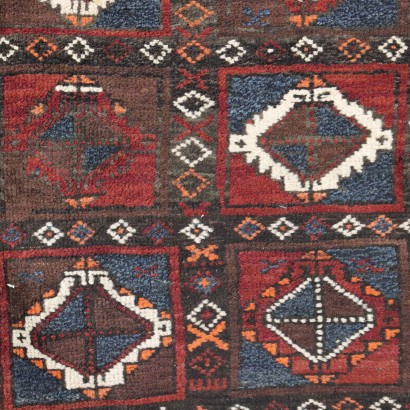 Beluchi Carpet Wool Big Knot Iran 1950s-1960s