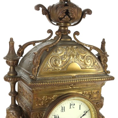 antigüedades, reloj, reloj antigüedades, reloj antiguo, reloj antiguo italiano, reloj antiguo, reloj neoclásico, reloj siglo XIX, reloj de péndulo, reloj de pared,Tríptico Reloj Bronce