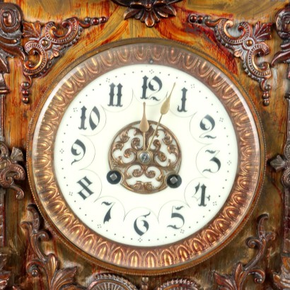 antigüedades, reloj, reloj antigüedades, reloj antiguo, reloj antiguo italiano, reloj antiguo, reloj neoclásico, reloj del siglo XIX, reloj de péndulo, reloj de pared,Tríptico Reloj Bronce