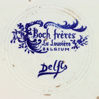 Paar Delfter Becken Keramik Belgien XX Jhd