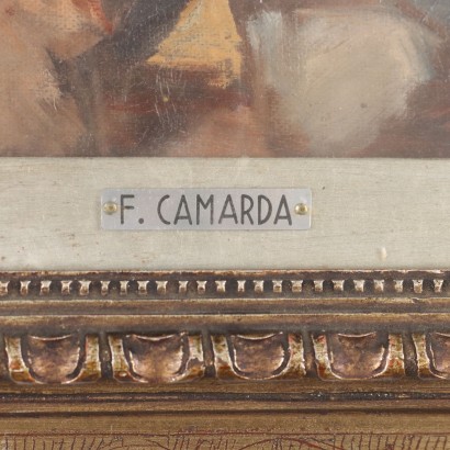 F. Camarda Oil on Canvas Italy XX Century