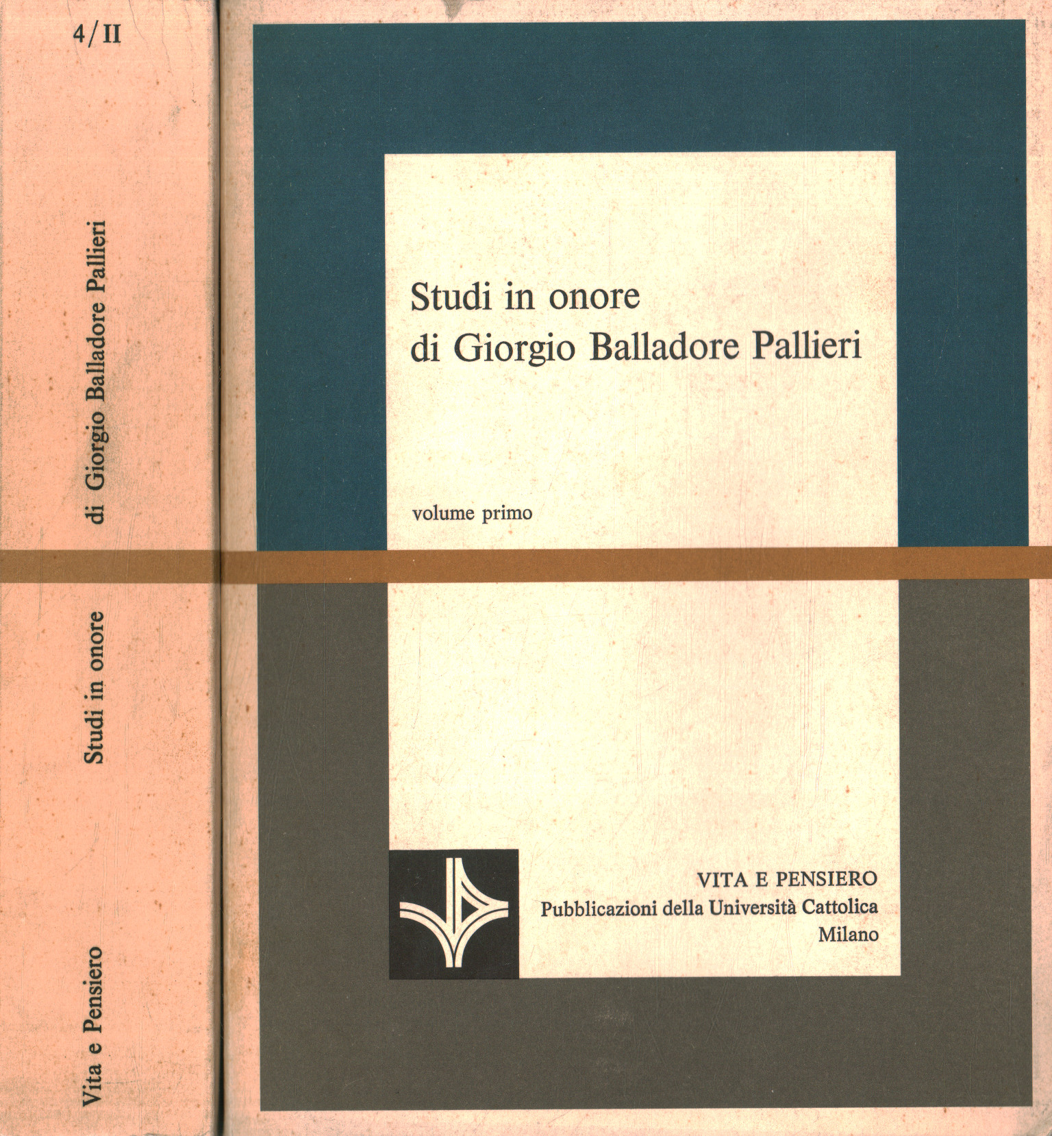 2 Bände, Studien zu Ehren von Giorgio Balladore Pa