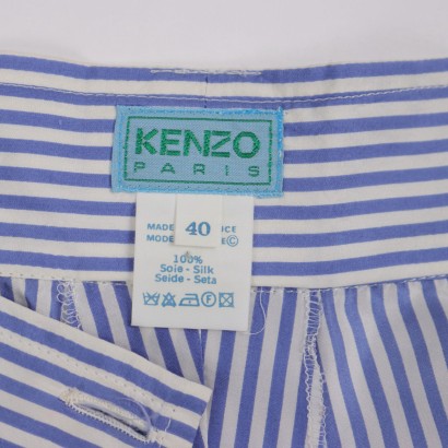 Kenzo Trousers Silk Size 10 France 1980s-1990s