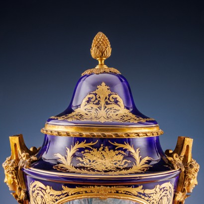 Vase Porcelaine Sèvres France XIX Siècle