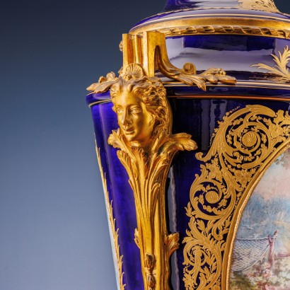 Vase Porcelaine Sèvres France XIX Siècle