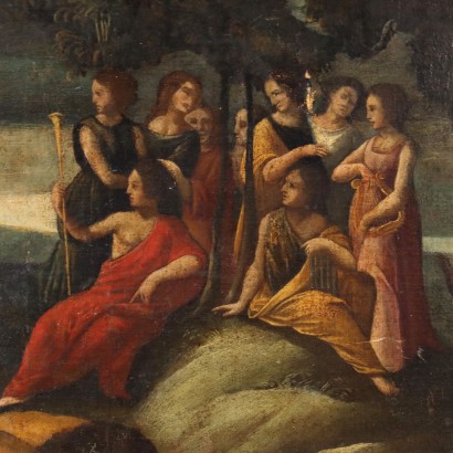 Mythological Subject Oil on Canvas Italy XVII Century