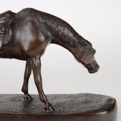 Pferd Skulptur Bronze Europa XX Jhd