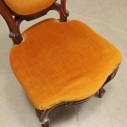 antigüedades, silla, sillas antiguas, silla antigua, silla italiana antigua, silla antigua, silla neoclásica, silla del siglo XIX, Grupo de sillas Luigi Filippo