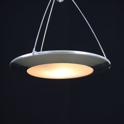 Pair of Ceiling Lamps Mira Artelice Aluminium Italy 1980s