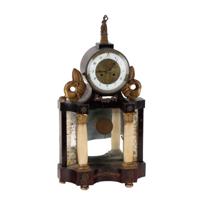 antiquariato, orologio, antiquariato orologio, orologio antico, orologio antico italiano, orologio di antiquariato, orologio neoclassico, orologio del 800, orologio a pendolo, orologio da parete,Orologio da Tavolo a Tempietto