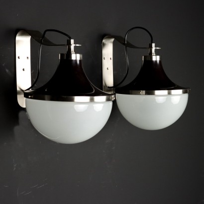 PI Parete Lampen von Artemide Aluminium Italien der 1960er Jahre