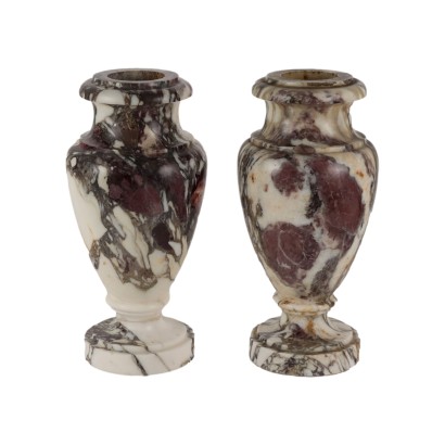 Paar Vasen Marmor Italien XIX-XX Jhd