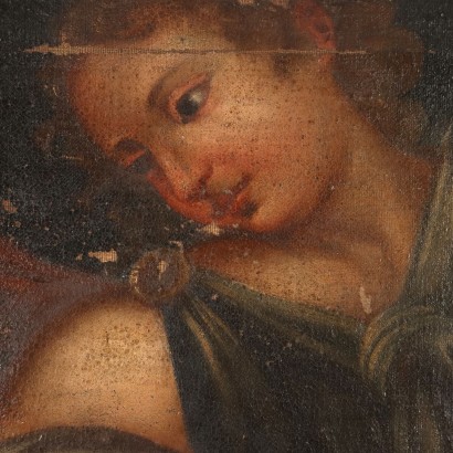 Religious Subject Oil on Canvas Italy XVII Century