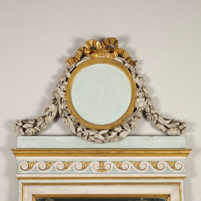 Mirror Neoclassical Carved Wood Italy XVIII Century
