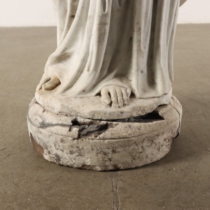 Sculpture l\'Allegorie de l\'Automne Marble Blanc Italie XIXe Siècle