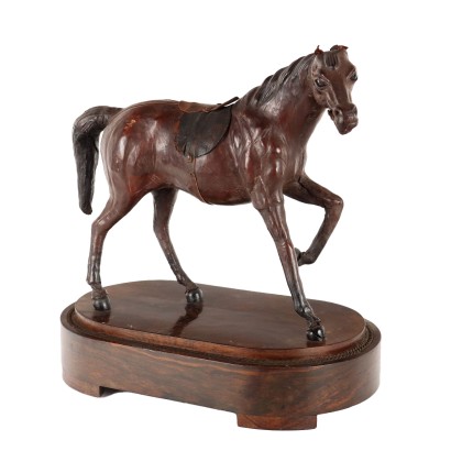 Horse Carved Wood Italy XIX Century