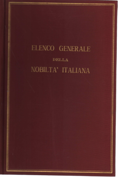 Liste générale de la noblesse italienne