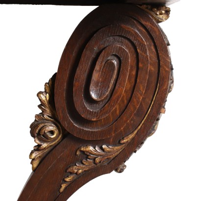 Neoclassical Style Console Oak France XIX-XX Century