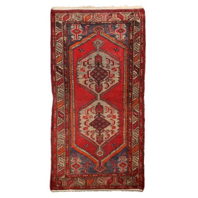 Antique Asian Carpet Wool Heavy Knot 78x40 In
