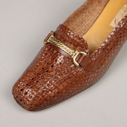 Gucci Shoes Woven Leather N. 6,5 Italy