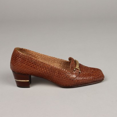 Gucci Shoes Woven Leather N. 6,5 Italy